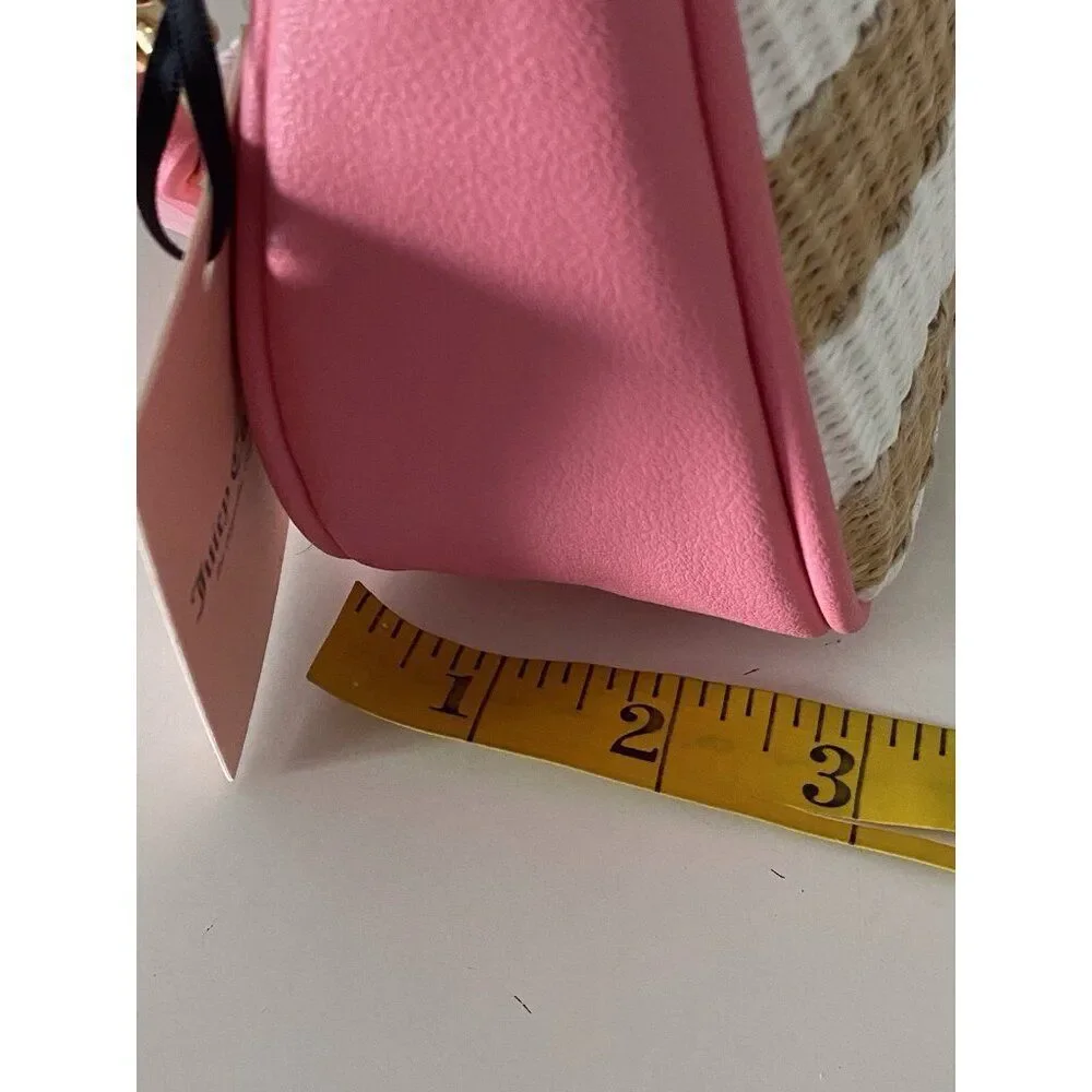 Juicy Couture Juicy‎ Gelato Shoulder Bag Natural White Pink Lemonade NEW